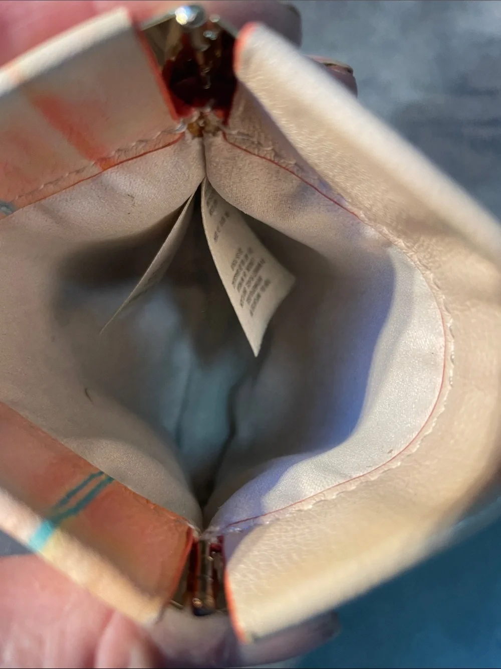 Anthropologie Pastel Sailboat Print Key & Card Holder